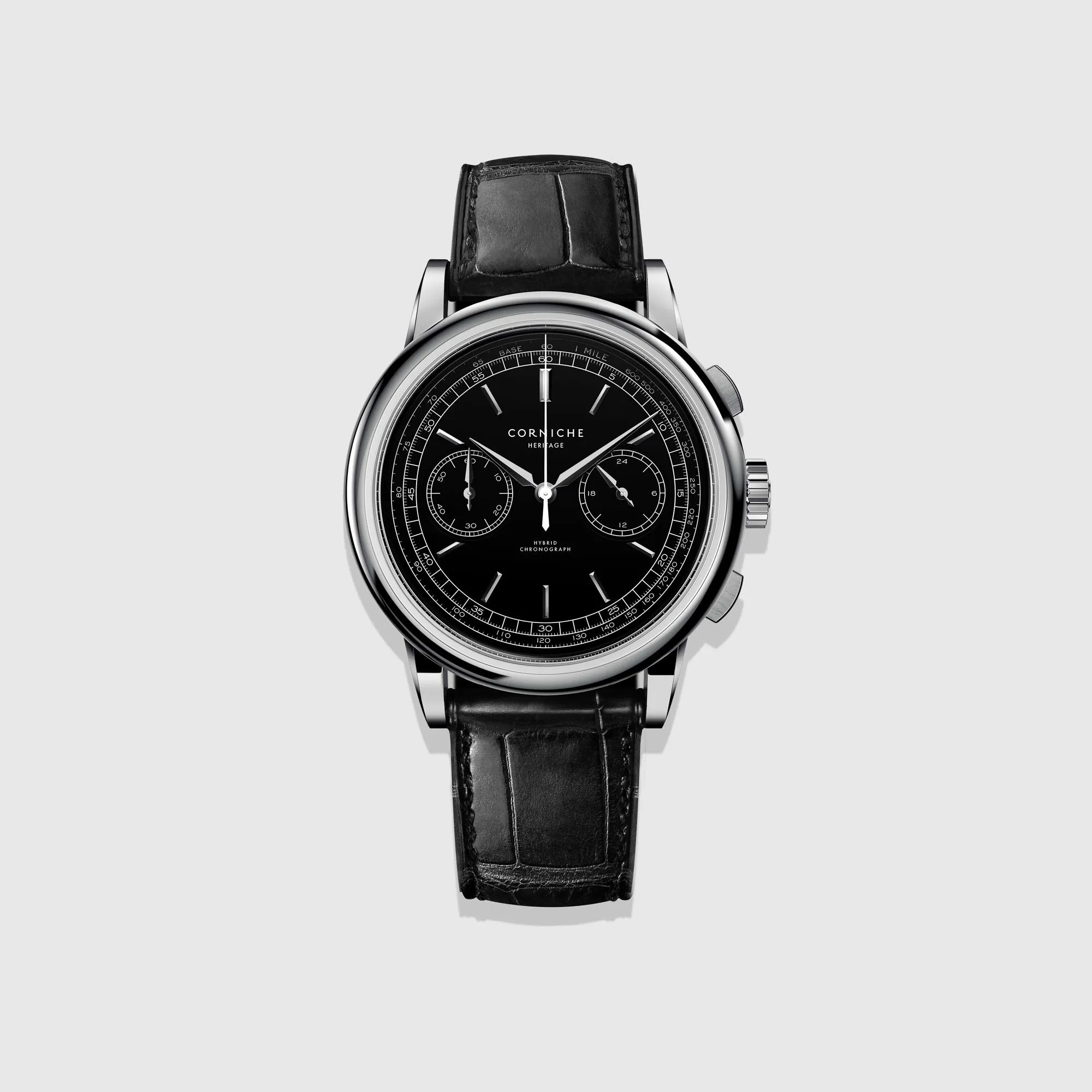 Heritage Chronograph<br>Black Steel<br>65408
